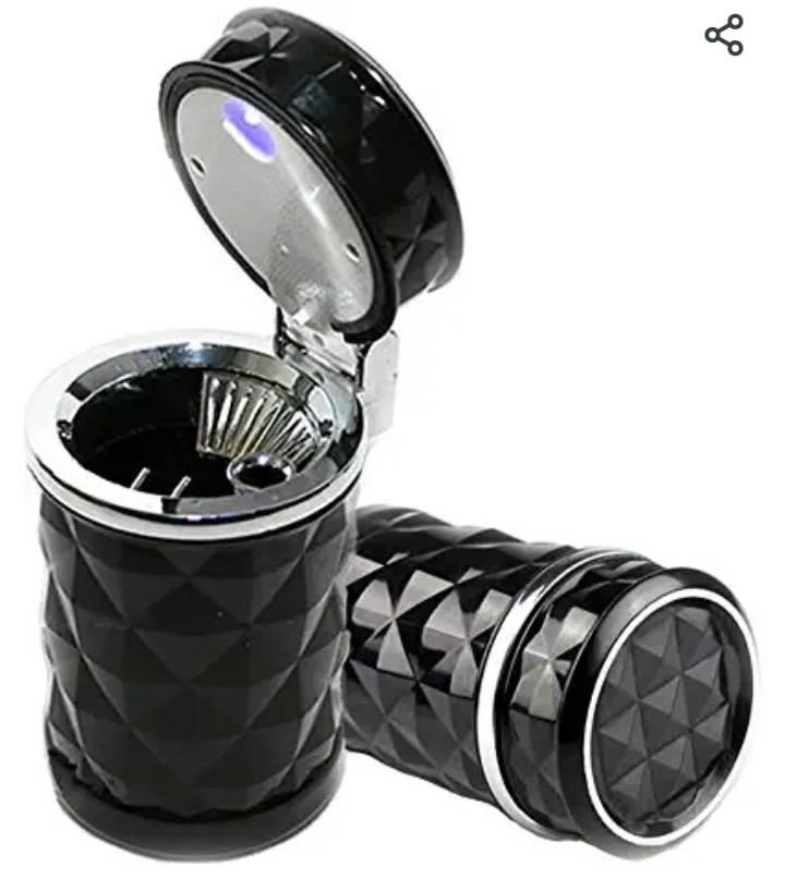 Pepeljara za auto sa plavim LED svetlom