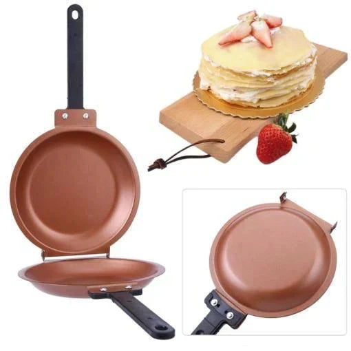 Dupli aluminijumski tiganj za palačinke i omlete – slika 2