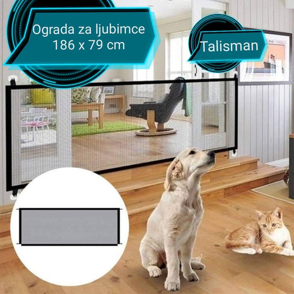 Zaštitna mrežasta ograda za ljubimce bez alata