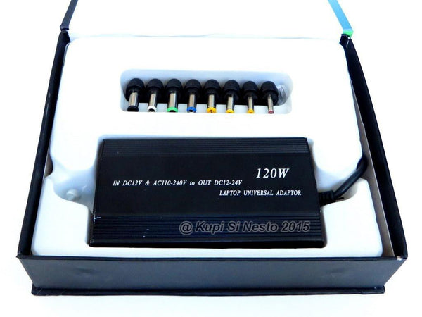 Univerzalni punjač za laptop 120 W za kuću i auto