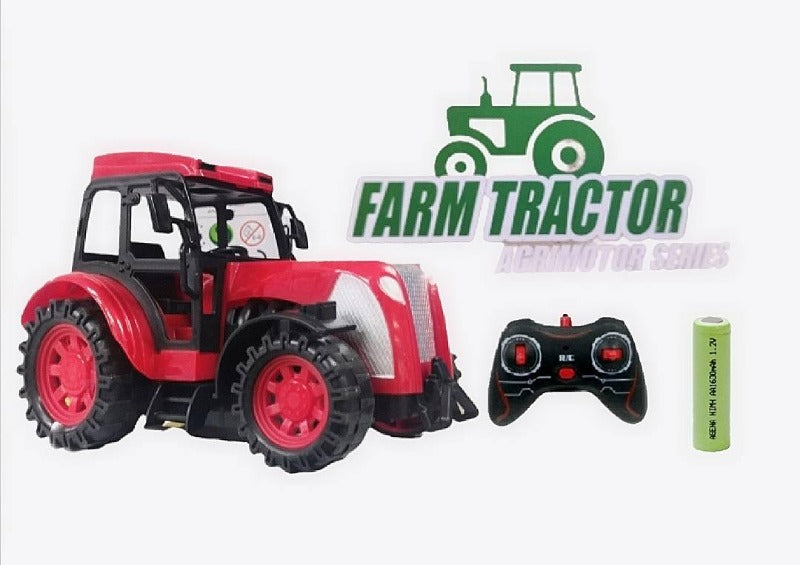Traktor na daljinski crveni od ABS plastike