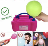 Električni naduvavač balona u roze boji