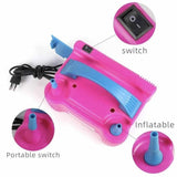 Električna pumpa za balone sa dva izlaza – roze