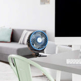 Prenosivi punjivi ventilator sa štipaljkom