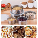 Set od 5 inox posuda sa poklopcima, od 10 do 18 cm