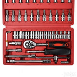 Set nasadnih i torx ključeva, 46 delova, hrom vanadijum