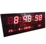 Vreme, kalendar i temperatura na zidnom satu