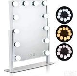 Ogledalo za šminkanje 35 x 30 cm sa LED svetlom u tri boje