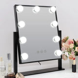 Ogledalo za šminkanje 35 x 30 cm sa LED svetlom u tri boje