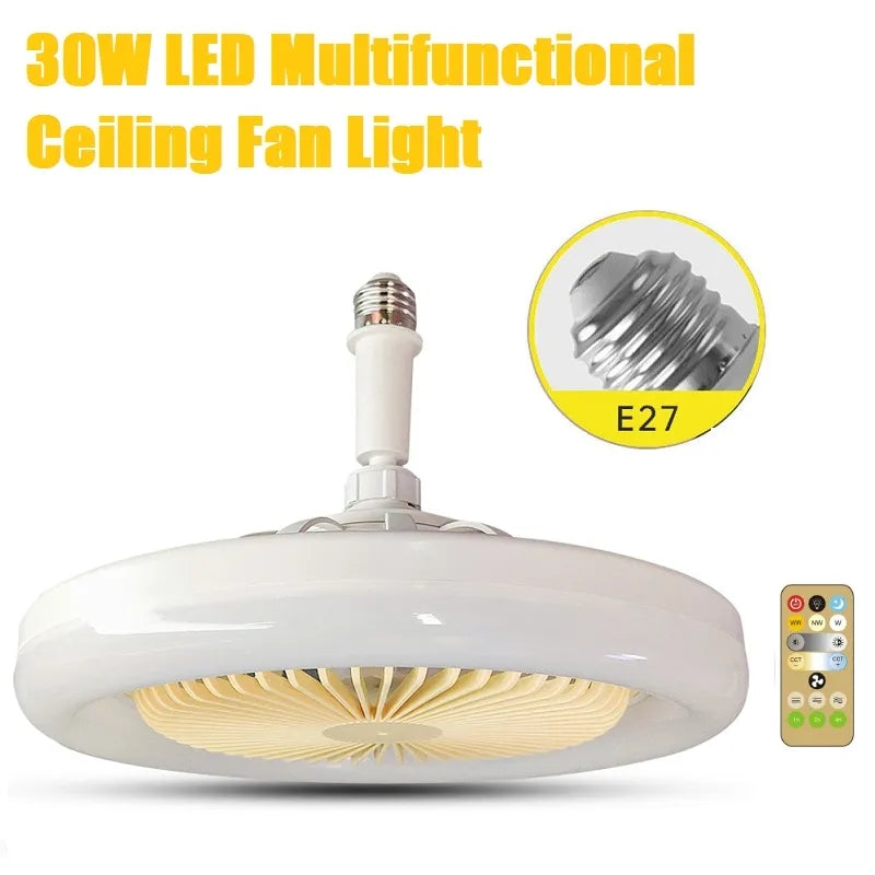 Sijalica ventilator E27 30W sa daljinskim – prečnik 260 mm – slika 2