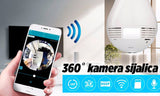 Wi-Fi panoramska kamera u obliku sijalice, ugao 360 stepeni
