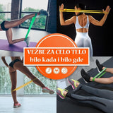 Set od 5 traka za vežbanje, jogu i pilates, dužina 60 cm