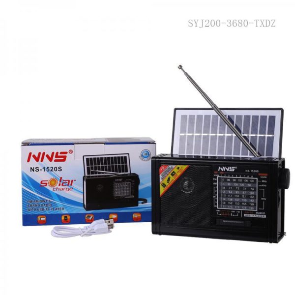 Solarni radio NS1520S sa Bluetooth vezom i LED lampom