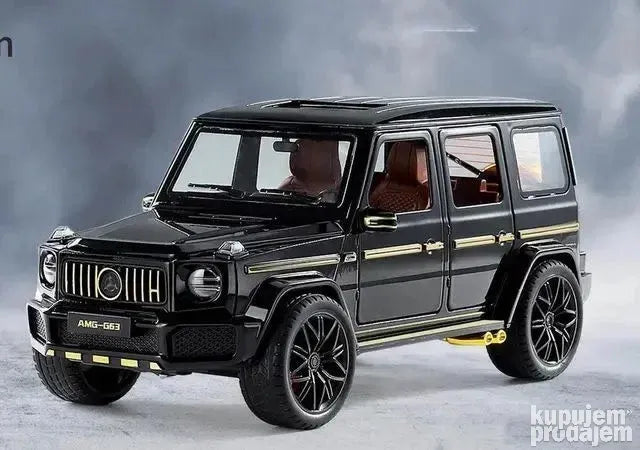 Metalni terenac G63 AMG crni, razmera 1:18