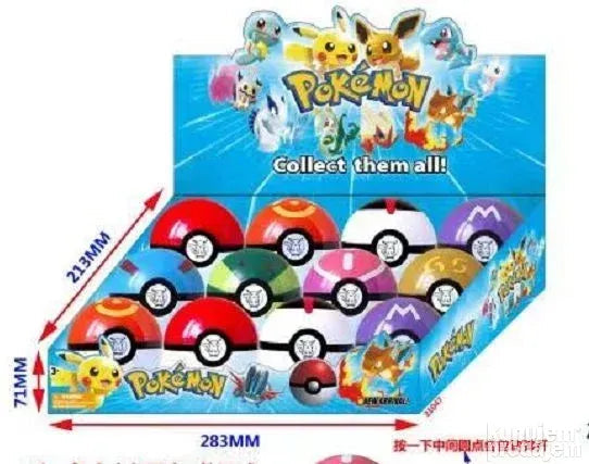 Pokemon kuglice, set sa dvanaest figurica
