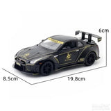 Metalni auto Nissan Skyline GTR crni, razmera 1:24