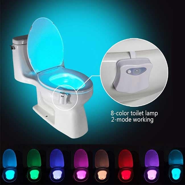 LED lampa za WC šolju sa senzorom pokreta – 8 boja – slika 6