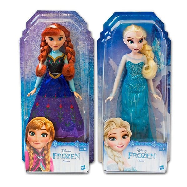 Lutka snežna princeza 30 cm sa izborom boje kose
