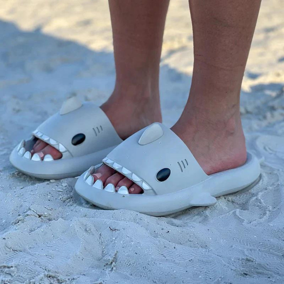 Papuče ajkule sa debelim đonom 4 cm – neklizajuće