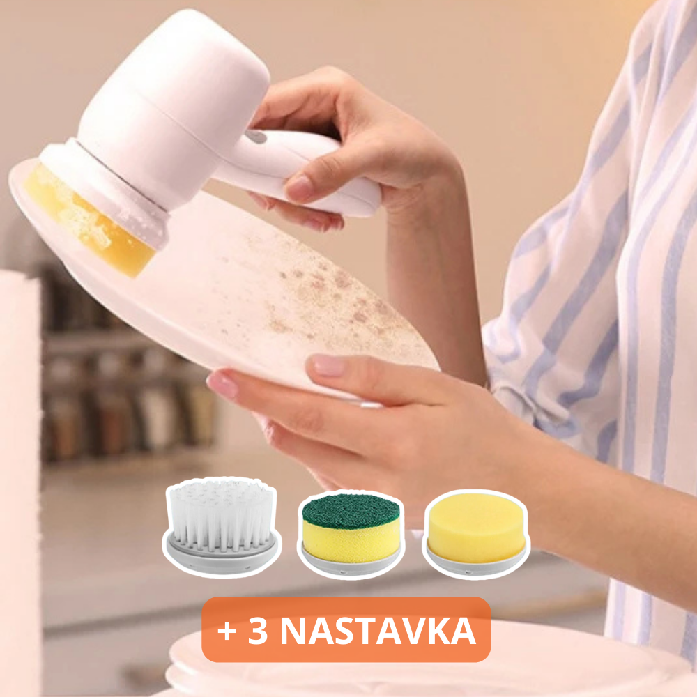 Bežična rotirajuća četka za čišćenje sa 3 nastavka – slika 5
