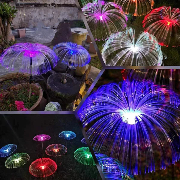 Solarne lampe meduze – 2 komada, IP65, 7 boja – slika 6