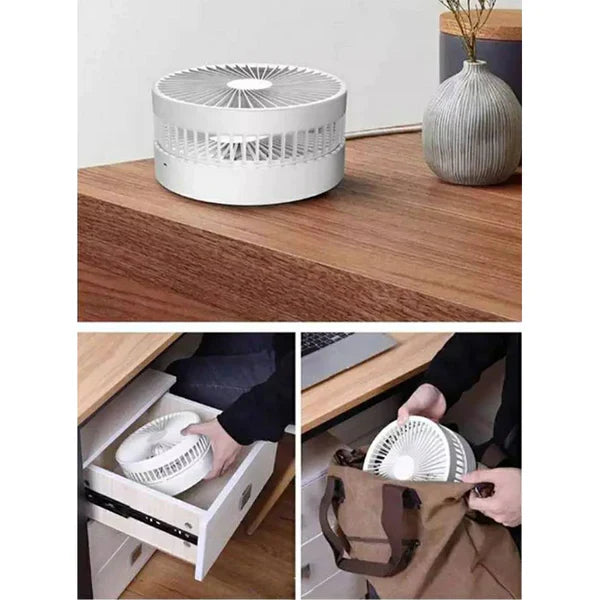 Sklopivi ventilator sa baterijom 7200 mAh i tri brzine