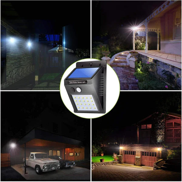 Solarni LED reflektor sa senzorom pokreta, 4 komada
