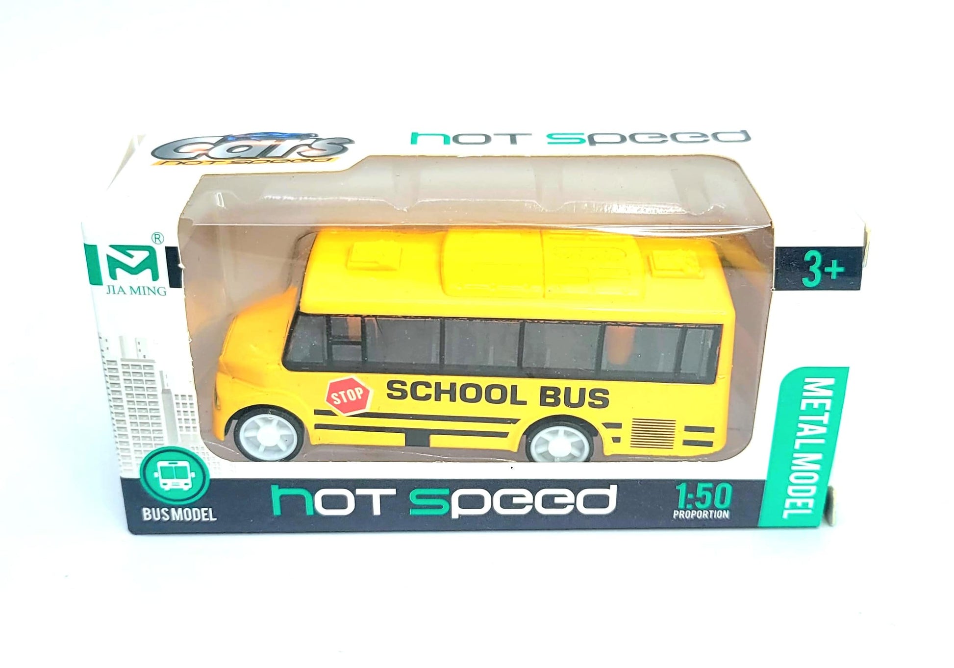 Igračka školski autobus 9 cm – na potez unazad