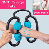 Ručni masažni valjak sa 4 loptice