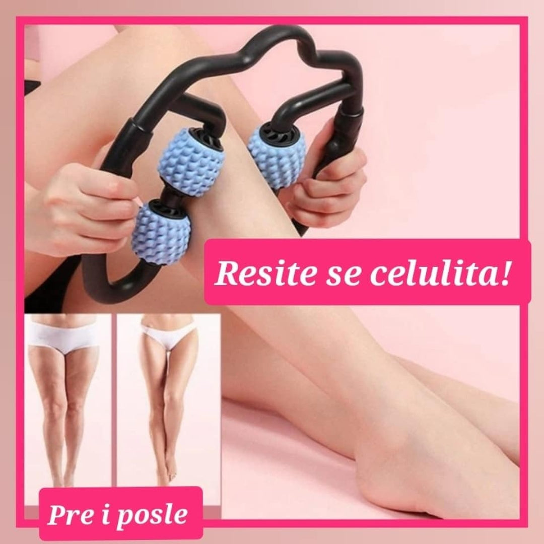 Ručni masažni valjak sa 4 loptice