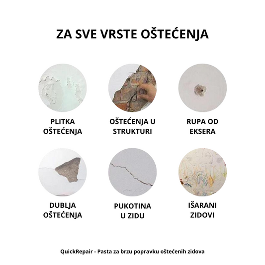 QuickRepair - Pasta za brzu popravku oštećenih zidova