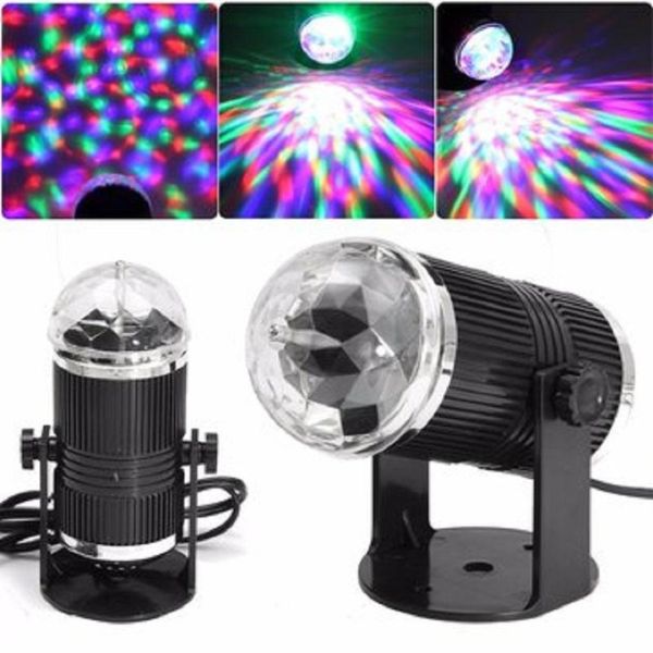 Mini disko kugla sa promenom boja – 220V – slika 3