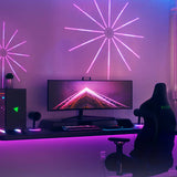 RGB LED traka u obliku vatrometa sa daljinskim i aplikacijom