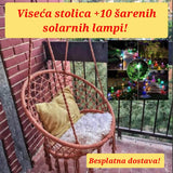 Viseća stolica ljuljaška od pamučnog kanapa