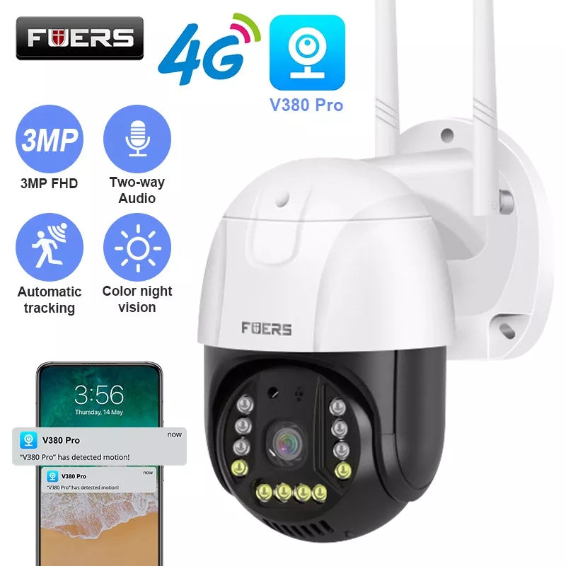 Spoljna PTZ kamera Full HD sa WiFi i 4G SIM karticom