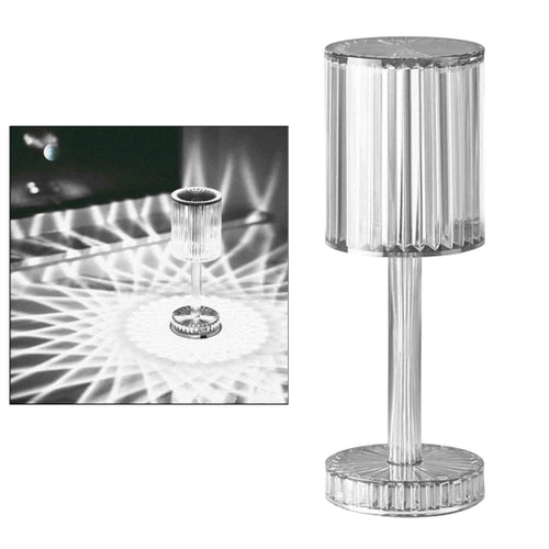Kristalna dekorativna lampa sa providnim abažurom - slika 2