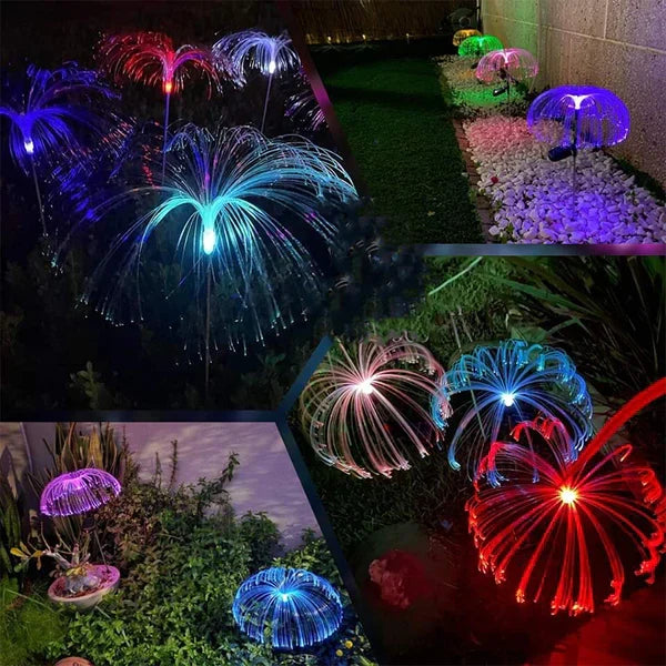 Solarne lampe meduze – 2 komada, IP65, 7 boja – slika 2
