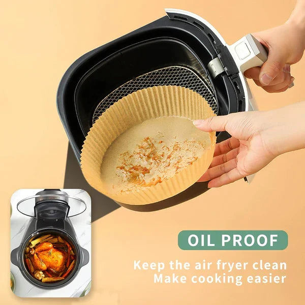 Papir za air fryer – 50 komada, prečnik 20 cm – slika 2