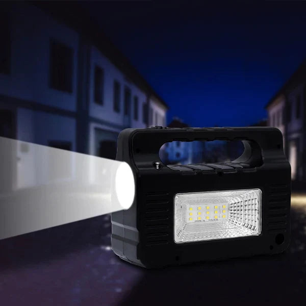 Solarna stanica za kampovanje sa 3 LED lampe i radiom – slika 2