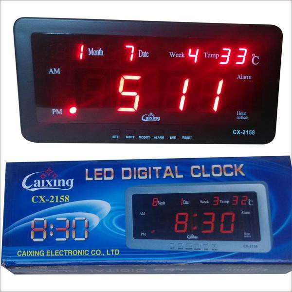 LED stoni digitalni sat CX-2158 sa alarmom i termometrom – slika 2