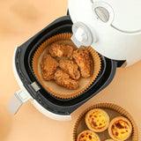 Papiri za air fryer 20 cm, pakovanje od 50 komada