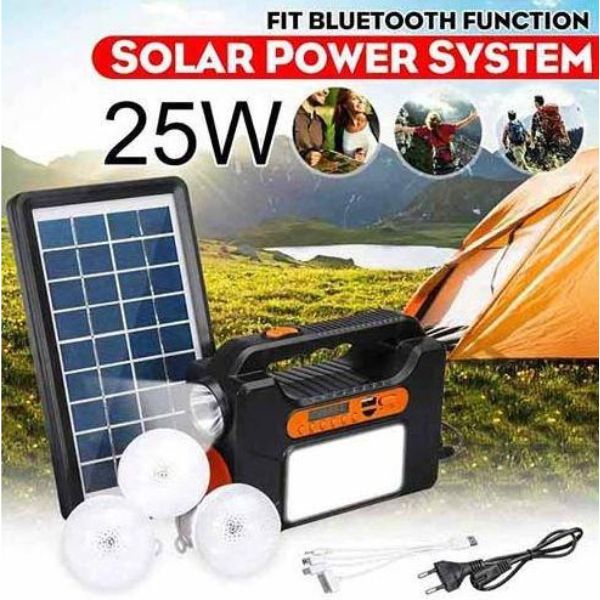 Mini solarni set sa 3 LED lampe, radiom i zvučnikom – slika 4