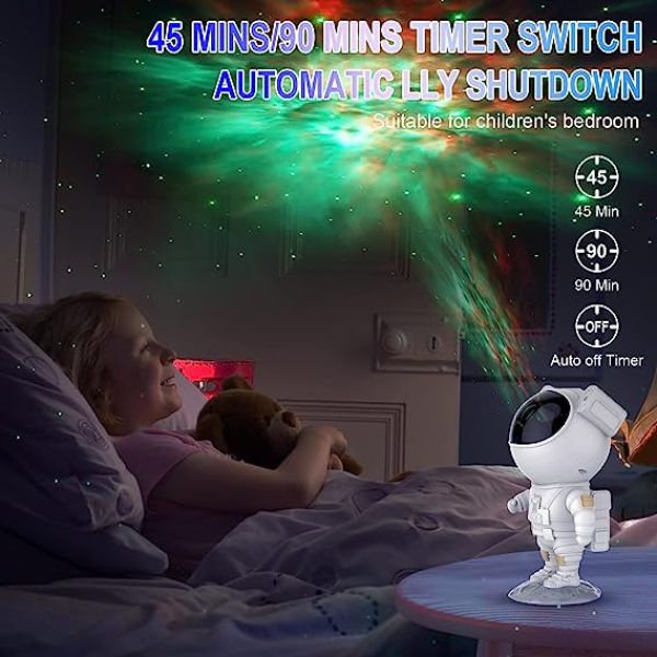 Astronaut projektor sa tajmerom i RF daljinskim – slika 2