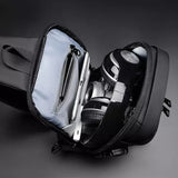 Crossbody torba od oksforda sa bravom na šifru i USB izlazom