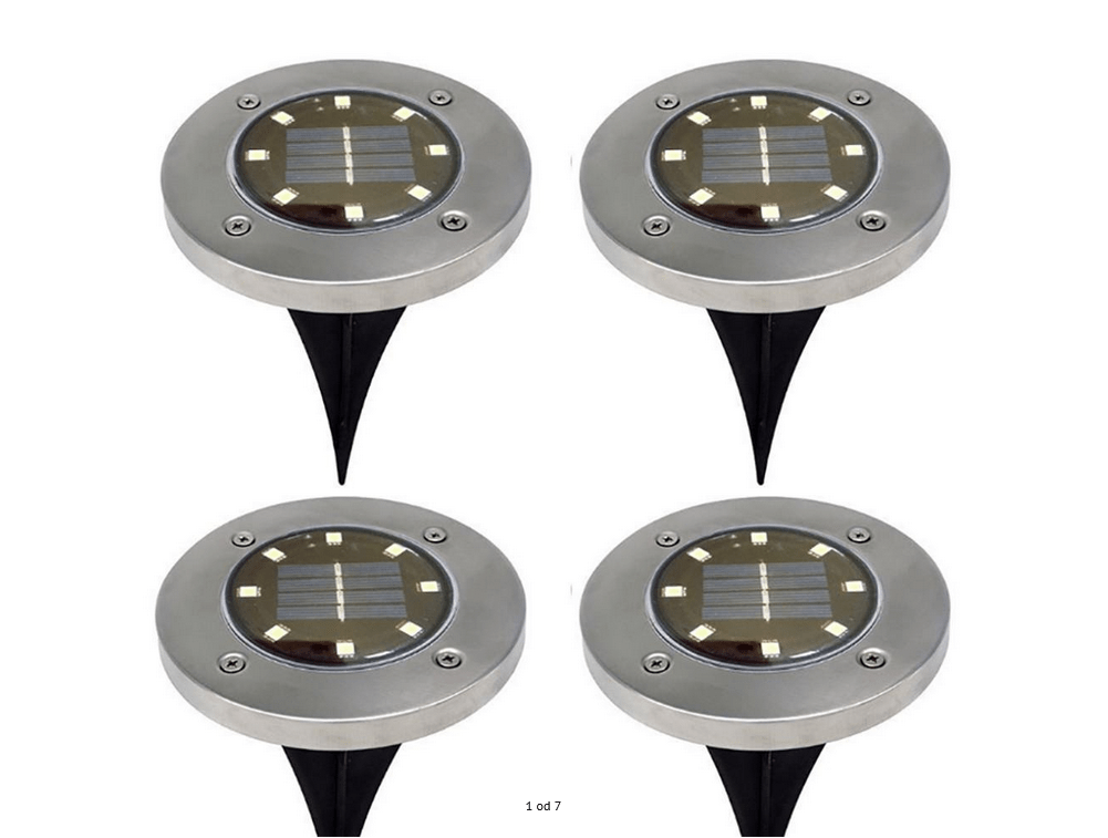 Solarne baštenske lampe – 4 komada sa po 8 dioda