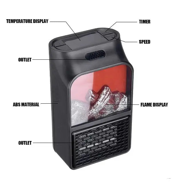 Flame Heater grejalica 1000 W — prenosiva - slika 3