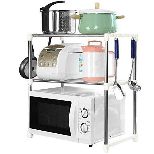 Metalna polica sa 2 nivoa – podesiva širina 50–85 cm