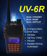 UV-6R radio-stanica sa dvoopsežnim radom i snagom 7 W
