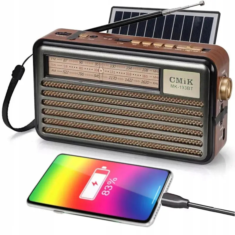Solarni retro radio MK-193BT sa bluetooth vezom