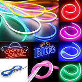 Neon LED traka 5 m, izbor boje, IP65, DC 12V